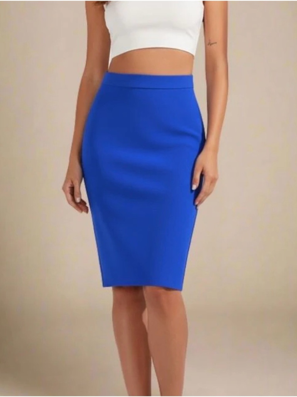 J. CREW Trendy Y2K Figure-Skimming High Waist The Pencil Skirt